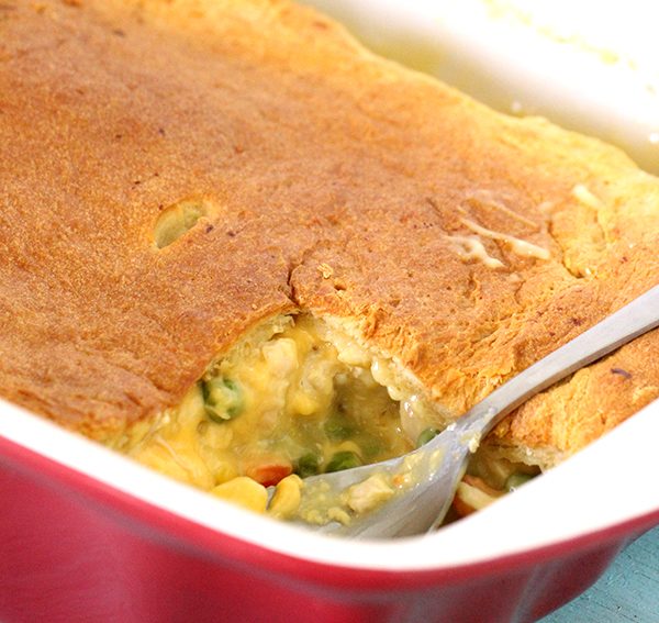 cheesy chicken pot pie