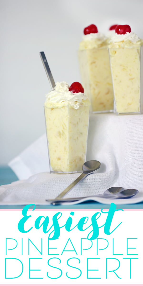 Pineapple Dessert with only 3 ingredients. Basically crack pineapple pudding. SO good.