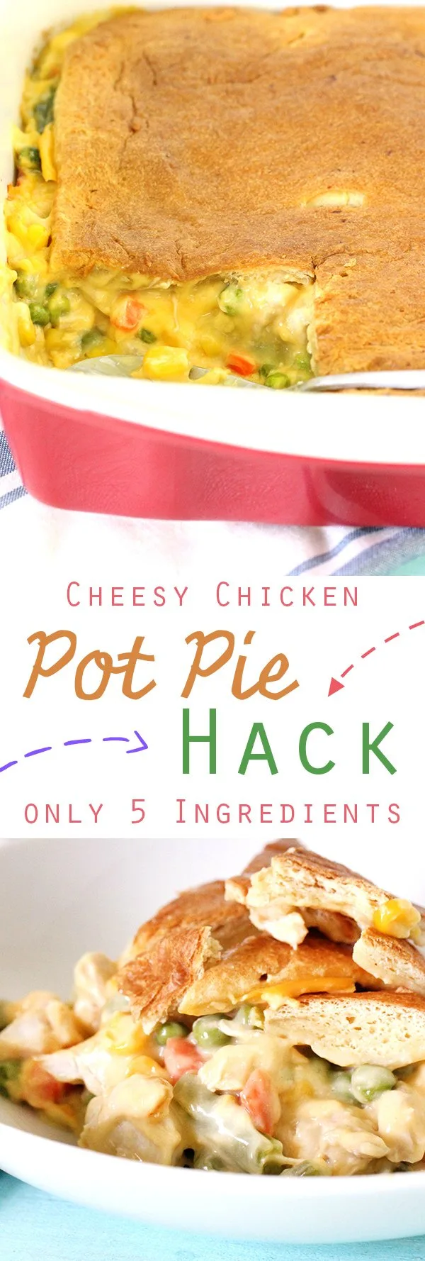 5-Ingredient Chicken Pot Pie Casserole Recipe 