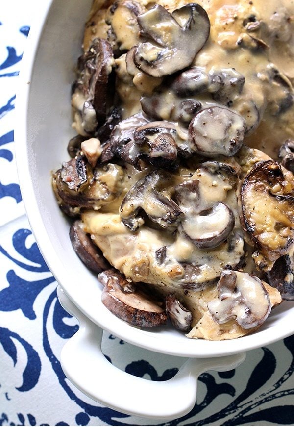 Portobella Mushroom Chicken Slow Cooker Cutefetti