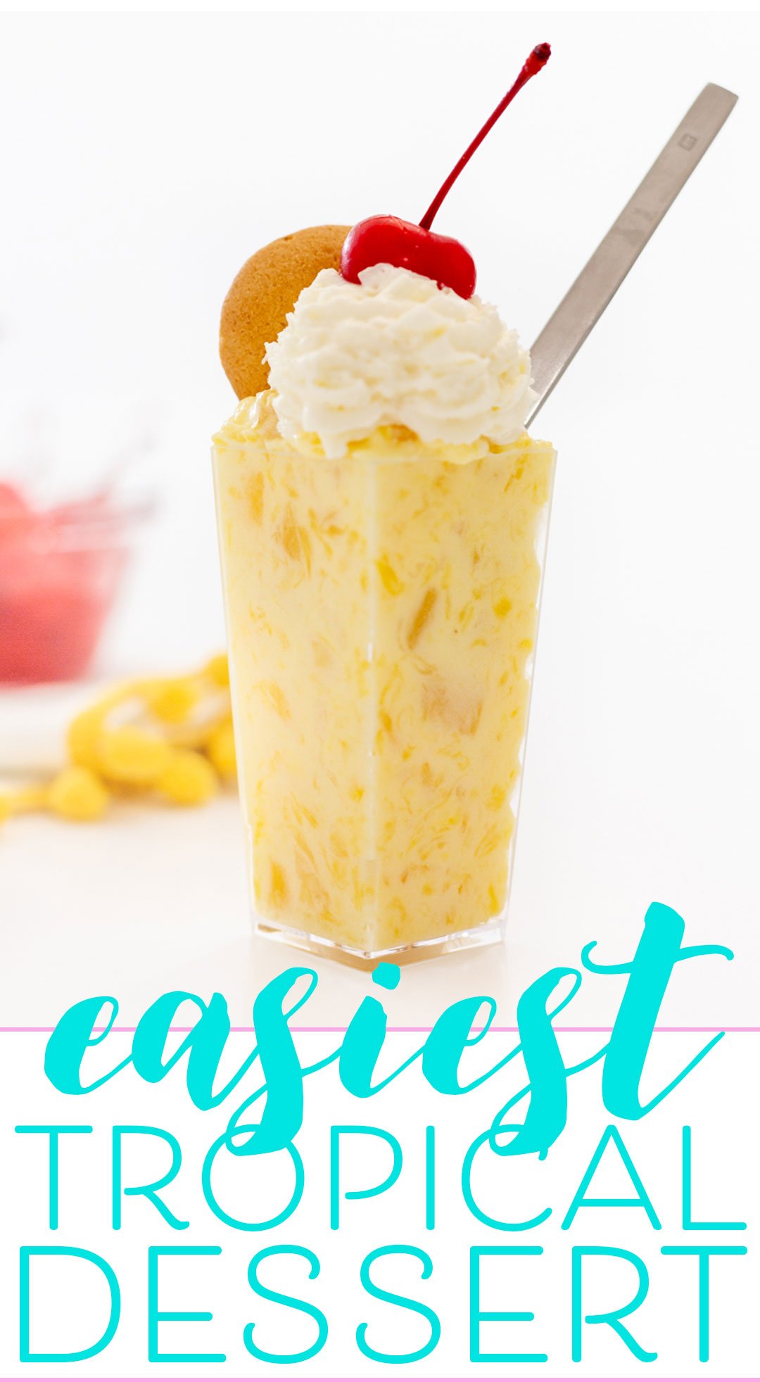 Easiest Tropical Dessert with only 3 ingredients. Pineapple and coconut = yum!