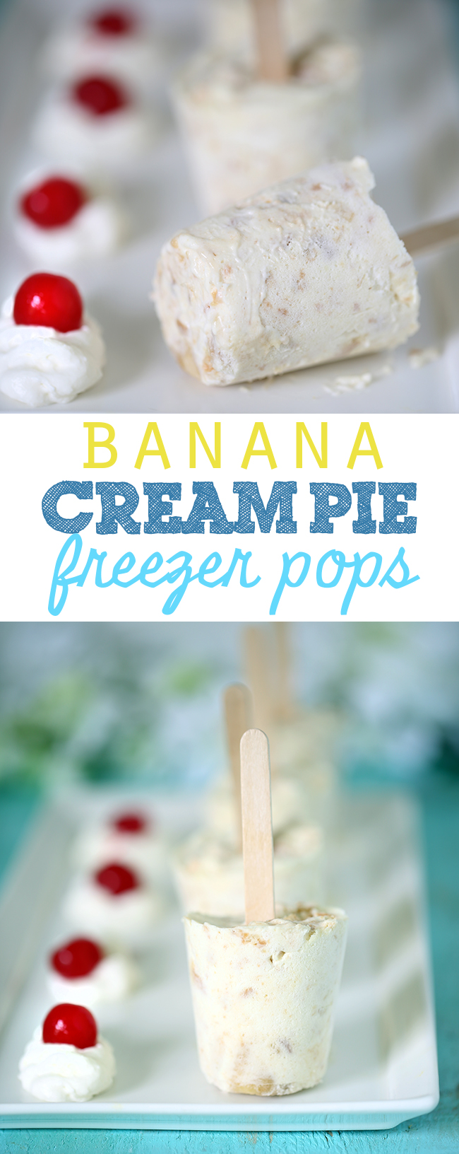 Tasty and Simple Banana Cream Pie Freezer Pops