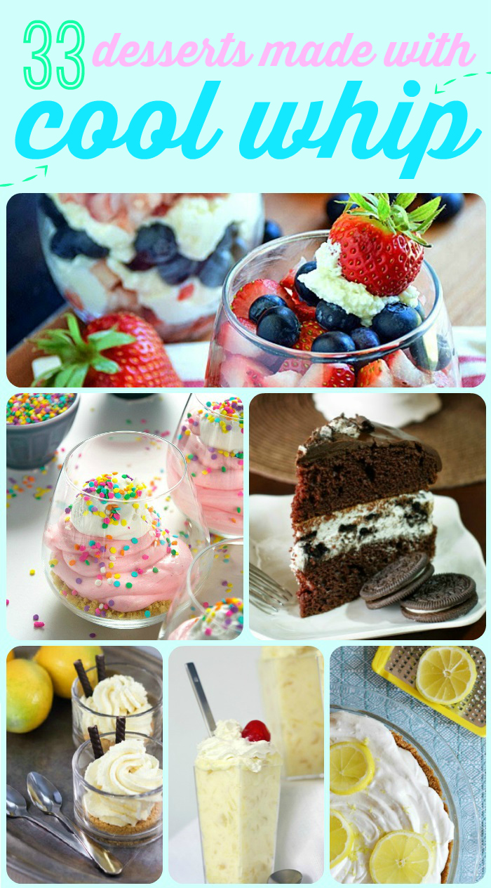 33 Amazing Desserts to Make with Cool Whip