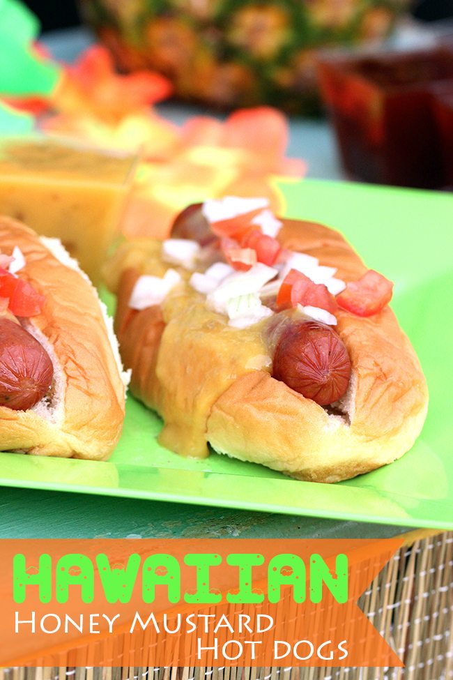 Make these super easy Hawaiian Honey Mustard Hot Dogs. You won't believe this trick.