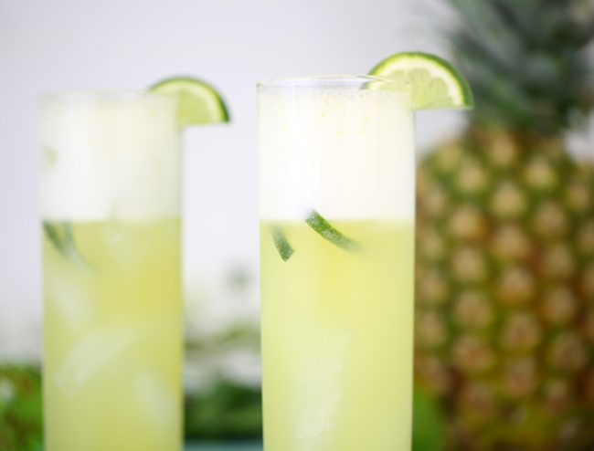 Try this Pineapple & Lime Coconut Water Recipe