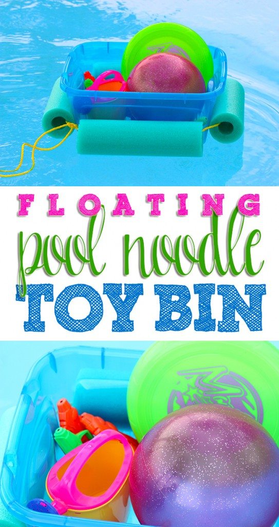 Floating Pool Noodle Toy Bin