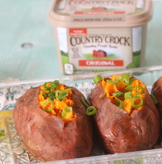 Why haven't I tried this before!  The slow cooker makes sweet potatoes so tender and delicious!  No cleanup