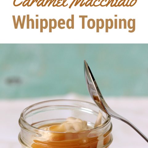Whoa! Drool alert! Make Caramel Macchiato Whipped Topping with just a few simple ingredients. MUST put this on my coffee!