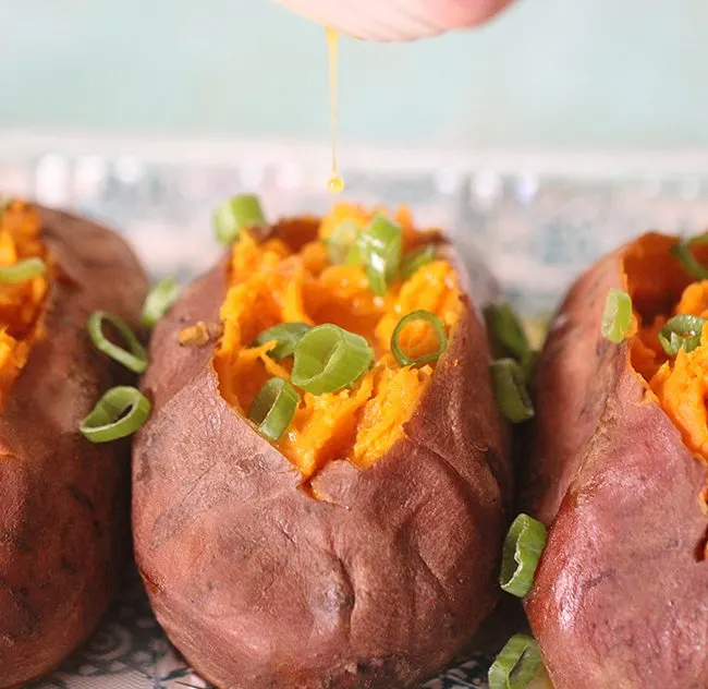 Why haven't I tried this before!  The slow cooker makes sweet potatoes so tender and delicious!  No cleanup