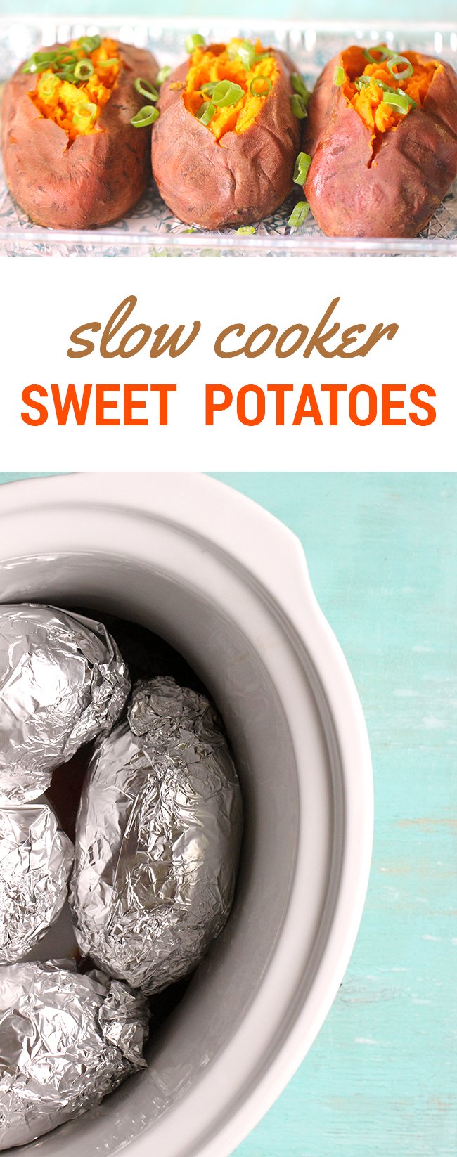 Why haven't I tried this before!  The slow cooker makes sweet potatoes so tender and delicious!  No cleanup