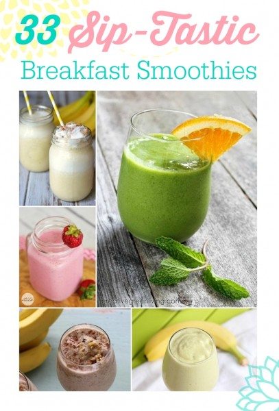 33 Breakfast Smoothie Recipes to Sip On-The-Go