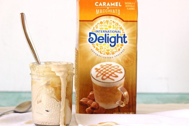 Whoa! Drool alert! Make Caramel Macchiato Whipped Topping with just a few simple ingredients. MUST put this on my coffee! 