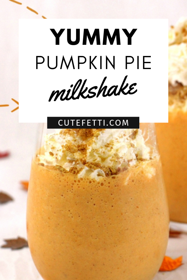 Pumpkin pie milkshake