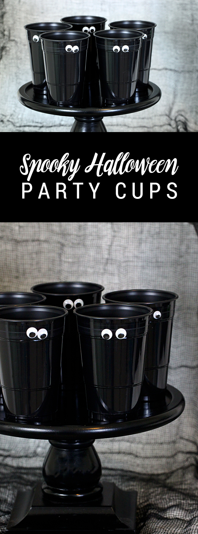 DIY Spooky Halloween Party Cups