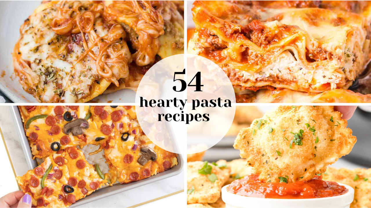 54 hearty pasta recipes promo image