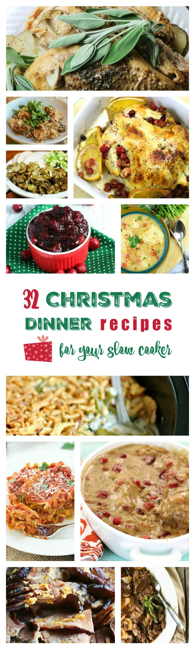 Yummers. Christmas Dinner recipes for the Crock Pot! Spend more time with friends and family and less time fussing over the oven.