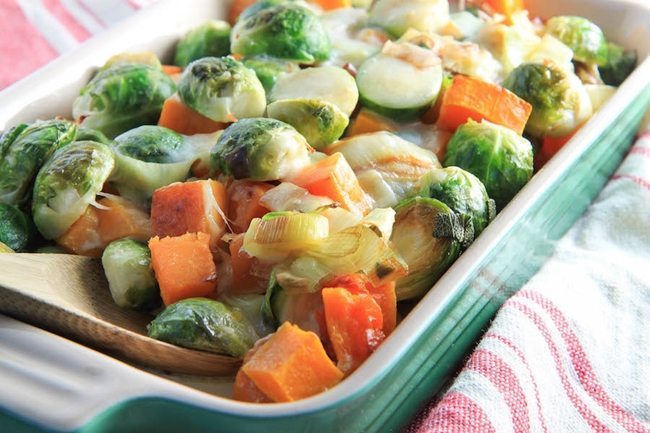 butternut-squash-and-brussels-sprout-gratin-greensandchocolate