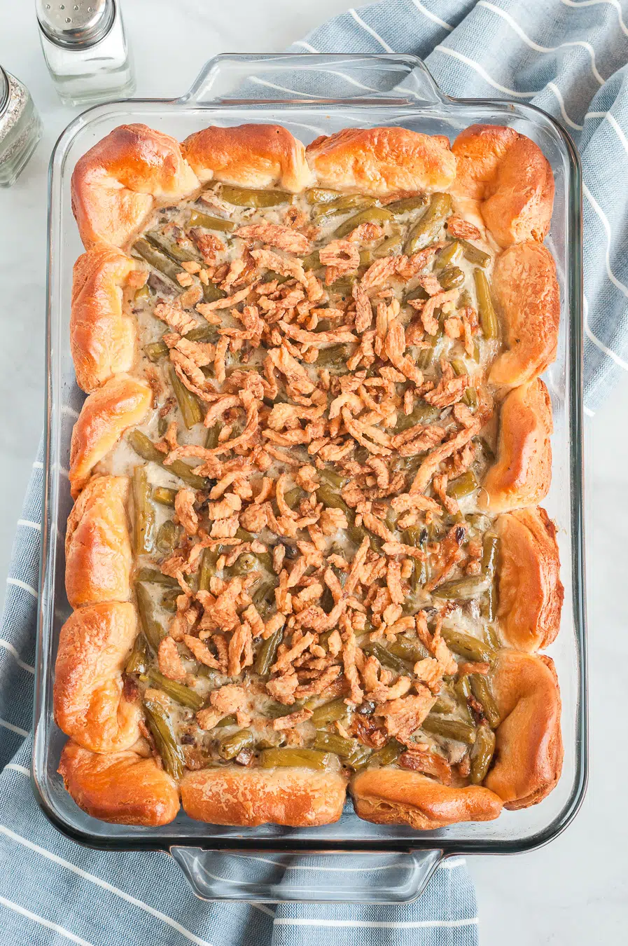 unique twist to green bean casserole