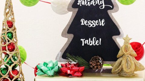 Holiday Dessert Table & OREO Cookie Ball Snowballs