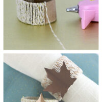 What to do with those toilet paper rolls? Turn them into something fantastic liked napkin rings.