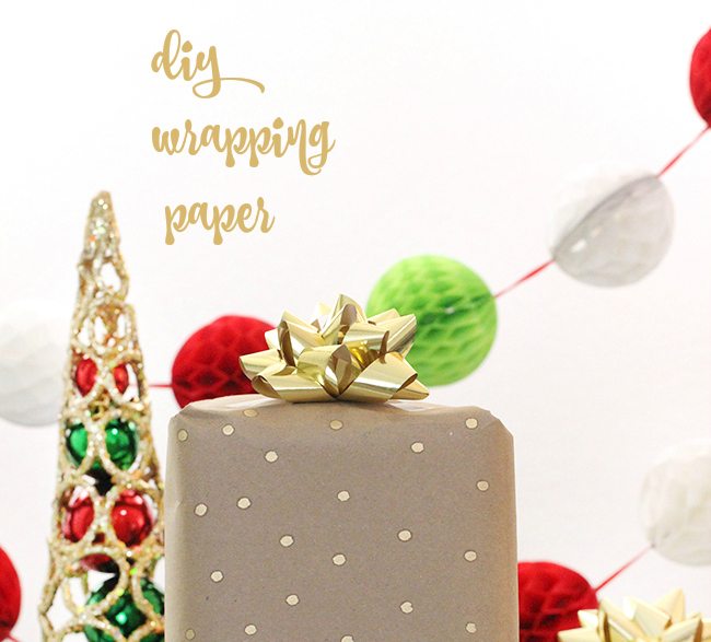 So easy to make your own wrapping paper, it's so much cheaper and way more thoughtful.