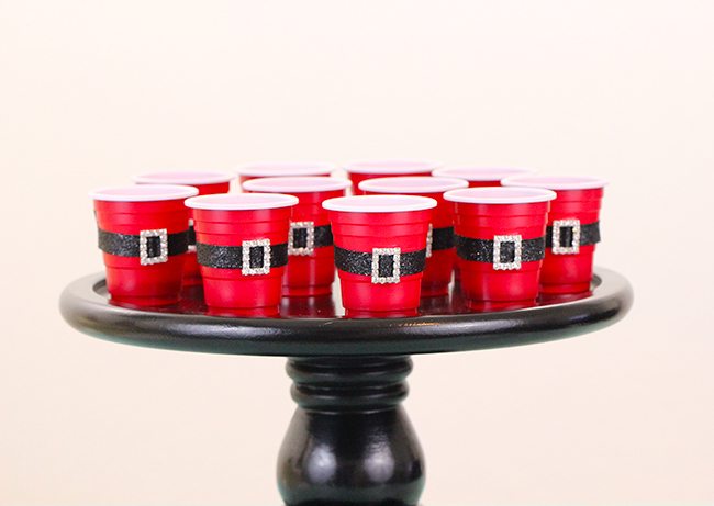 DIY Santa Cups With Reusable Belts