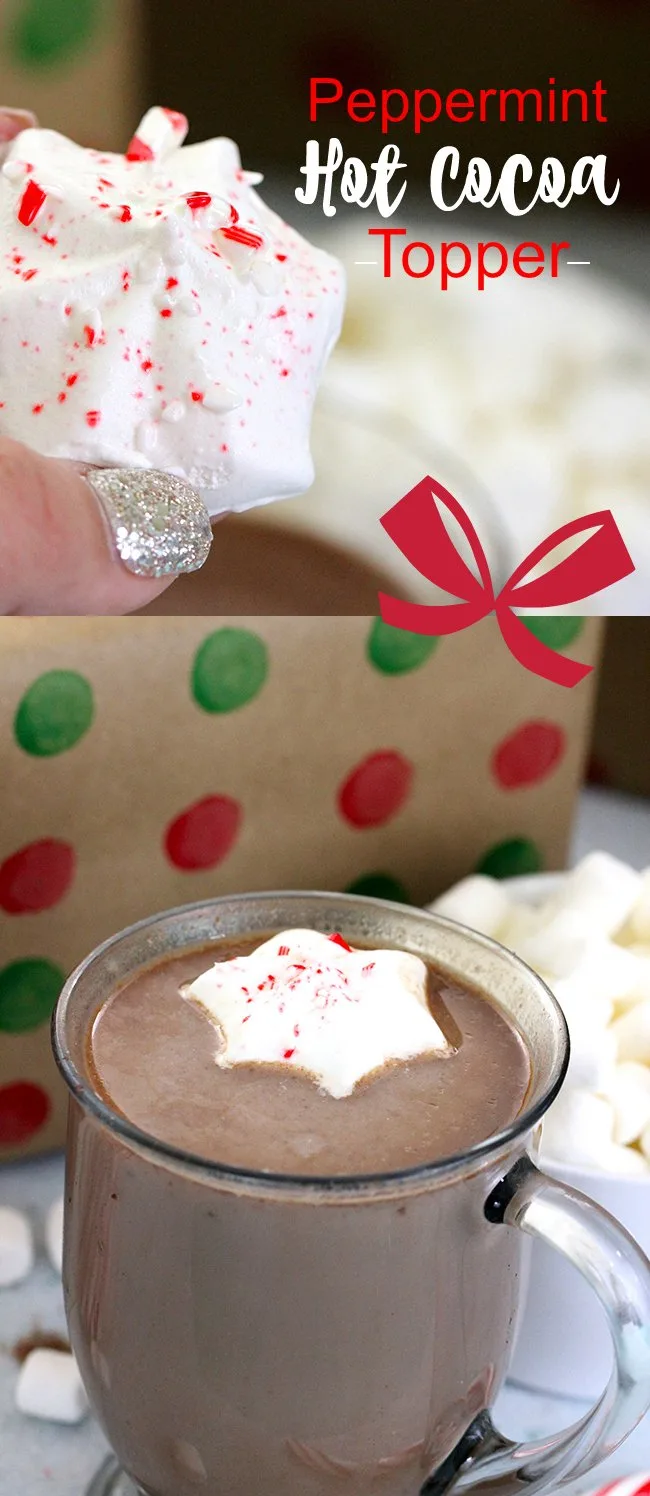Ooh so fun! Frozen Peppermint Hot Cocoa Toppers. So easy too!