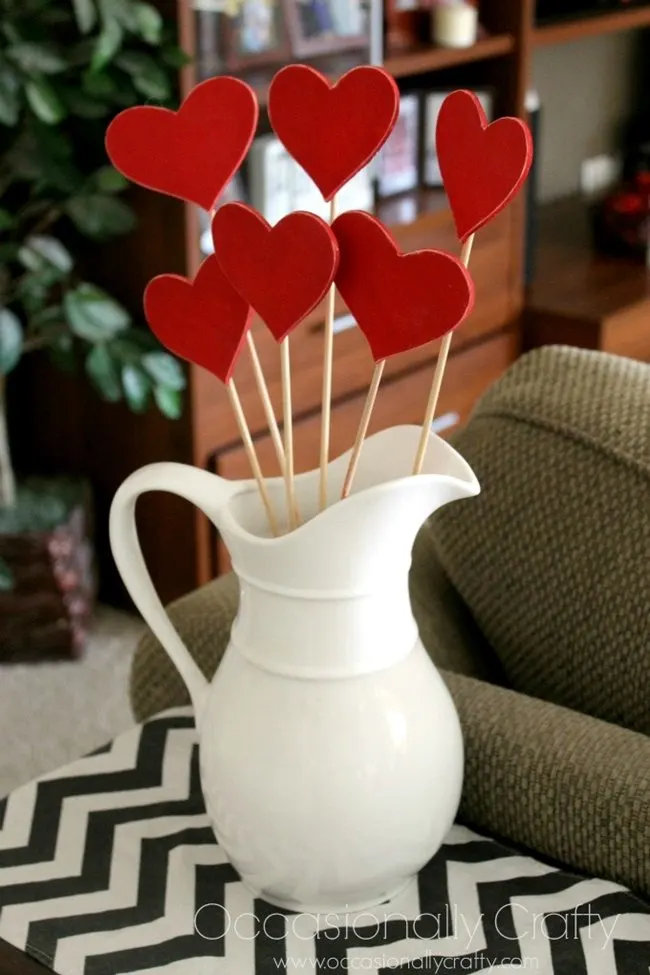 Heart Skewers Valentine's Day Decor occasionally vrafty