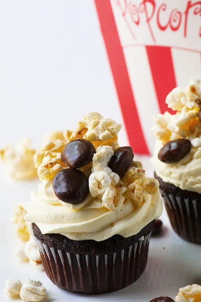 Movie-Popcorn-and-Milk-Dud-Cupcakes-culinaryconcoctionsby peabody
