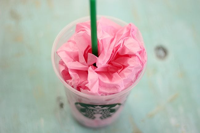 Starbucks lover on your gift list this Valentine's Day? Upcycle or buy a clean cup and make your own DIY Starbucks Gift Card Holder for the cutest presentation!