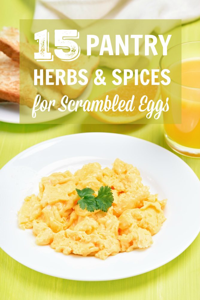 Got breakfast boredom? Eggs are like a blank slate. Take your scrambled eggs to the next level with simple herbs and spices that you probably already have in your pantry. 