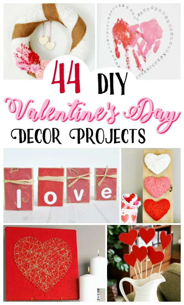 Totally heart Valentine's Day? Make your home festive with these 44 DIY Decorations.