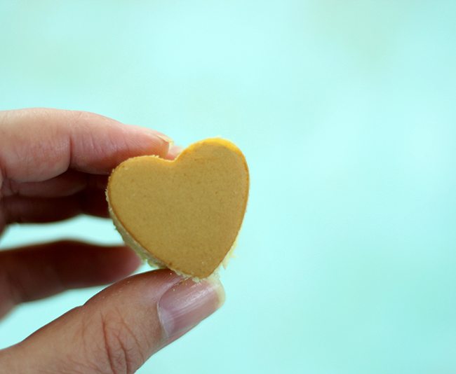 Mini Cake Hearts! Yes. These are way easier than you think. It comes together with a cookie cutter and store bought pound cake. Just my style.