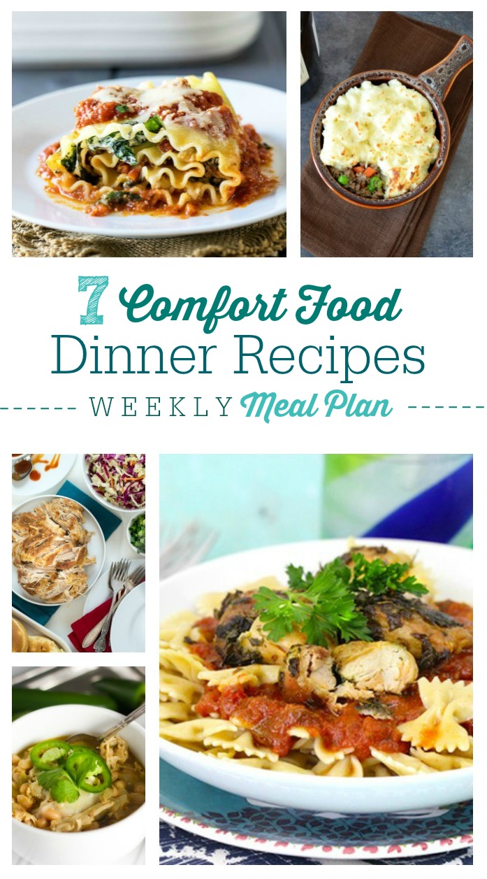 weekly meal plan #4: comfort food