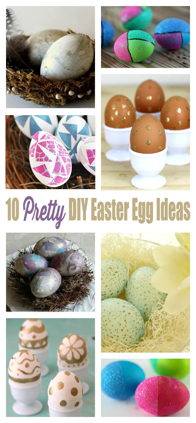 Make it a pretty Easter this year with these cool egg decorating ideas. From glitter to gold!