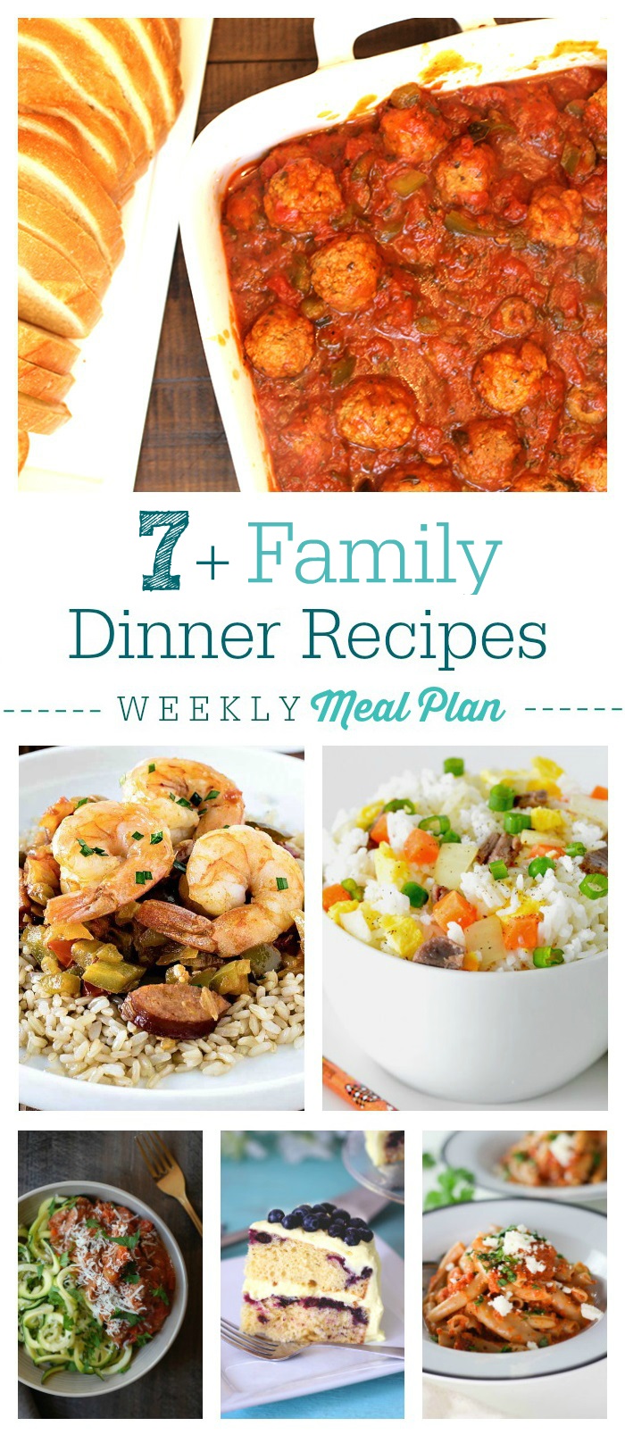 Weekly Meal Plan #7: Family Friendly Dinner Recipes | Cutefetti