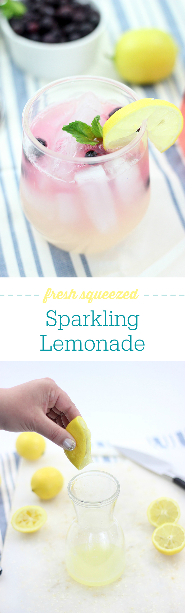 lighten up with this sparkling lemonade