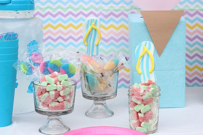 Cutest sweet ice cream party set up ideas. Get simple Dollar Store Budget Friendly Ideas to Make Your Party Pop. DIY Party. The tissue paper back drop is genius. 