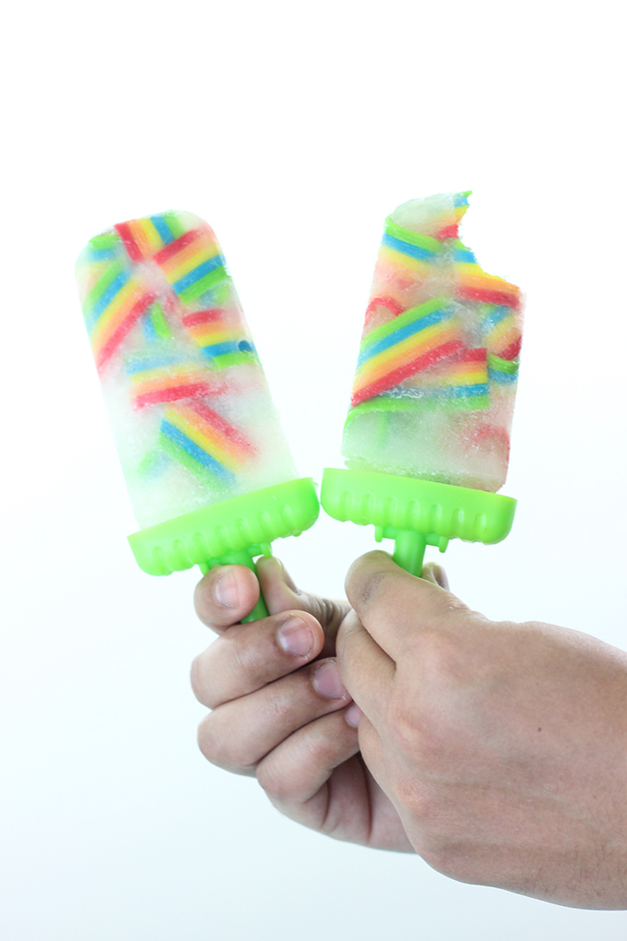 Popsicle rainbow ice pops