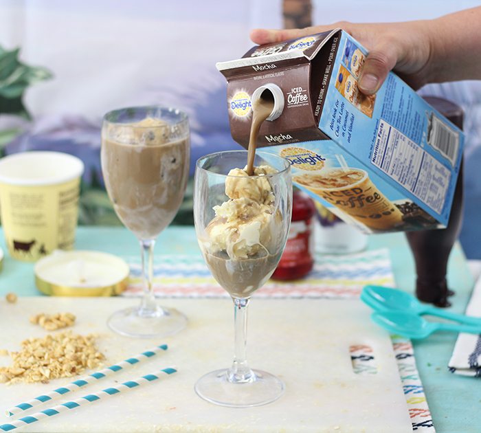 Hot Fudge Sundae Iced Coffee Floats. Oh my heaven in a cup! Perfect treat, you can just make one cup at a time. Yes, please.