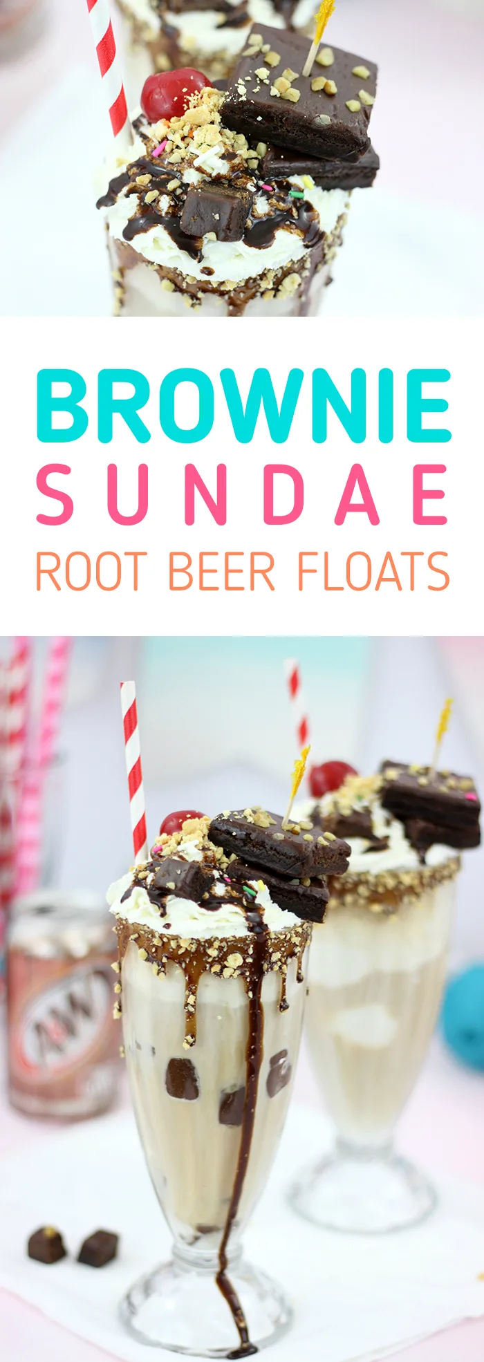 Brownie Sundae Root Beer Float. Basically two of the best desserts merged into one amazing creation. Yes Please