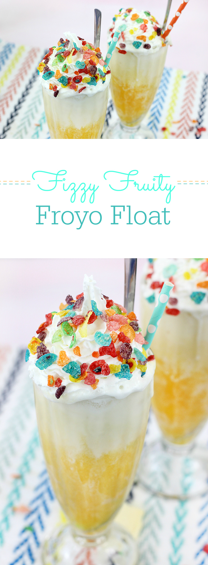 Fizzy Fruity Froyo Float LIFESTYLE BLOG