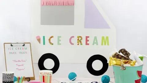 Ice Cream Bar Sign Ice Cream Social Birthday Ice Cream Truck Party Sig -  Design My Party Studio