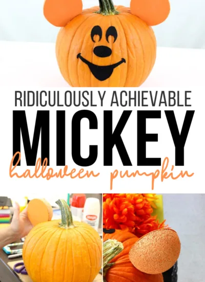 Mickey mouse pumpkin for halloween