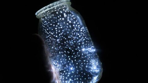 10 Minute Light Up Galaxy in a Jar