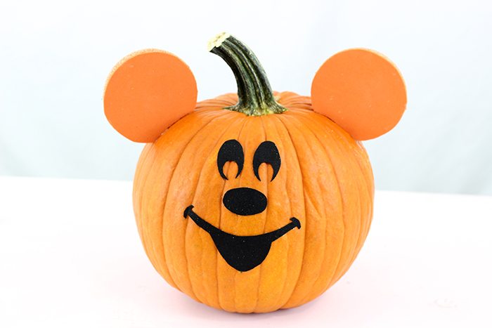 DIY Mickey Mouse Pumpkin