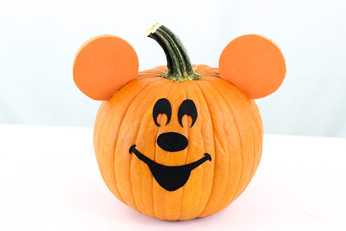 mickey mouse shaped pumpkin