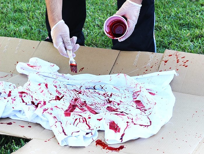 Bloody Halloween Garage with our creepy finds. From bloody props to awesome creepy backdrops.