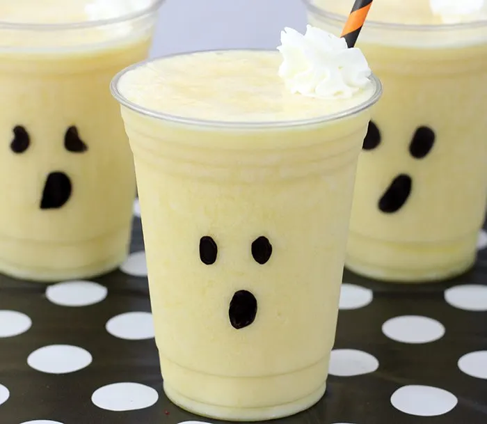 Delicious Halloween Party Ideas from Vampire Soft Pretzels to lightened up Spooky Screamsicle Shake Ideas.