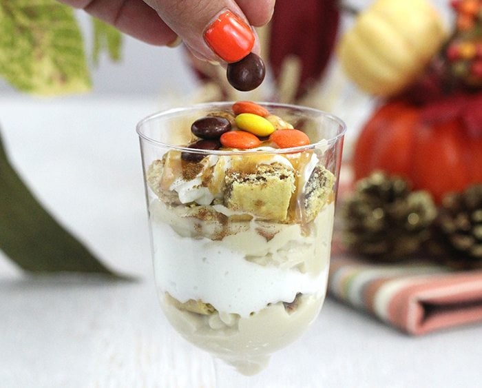 Caramel Apple Parfaits that make for the perfect Harvest Desserts. Simple budget friendly ingredients.